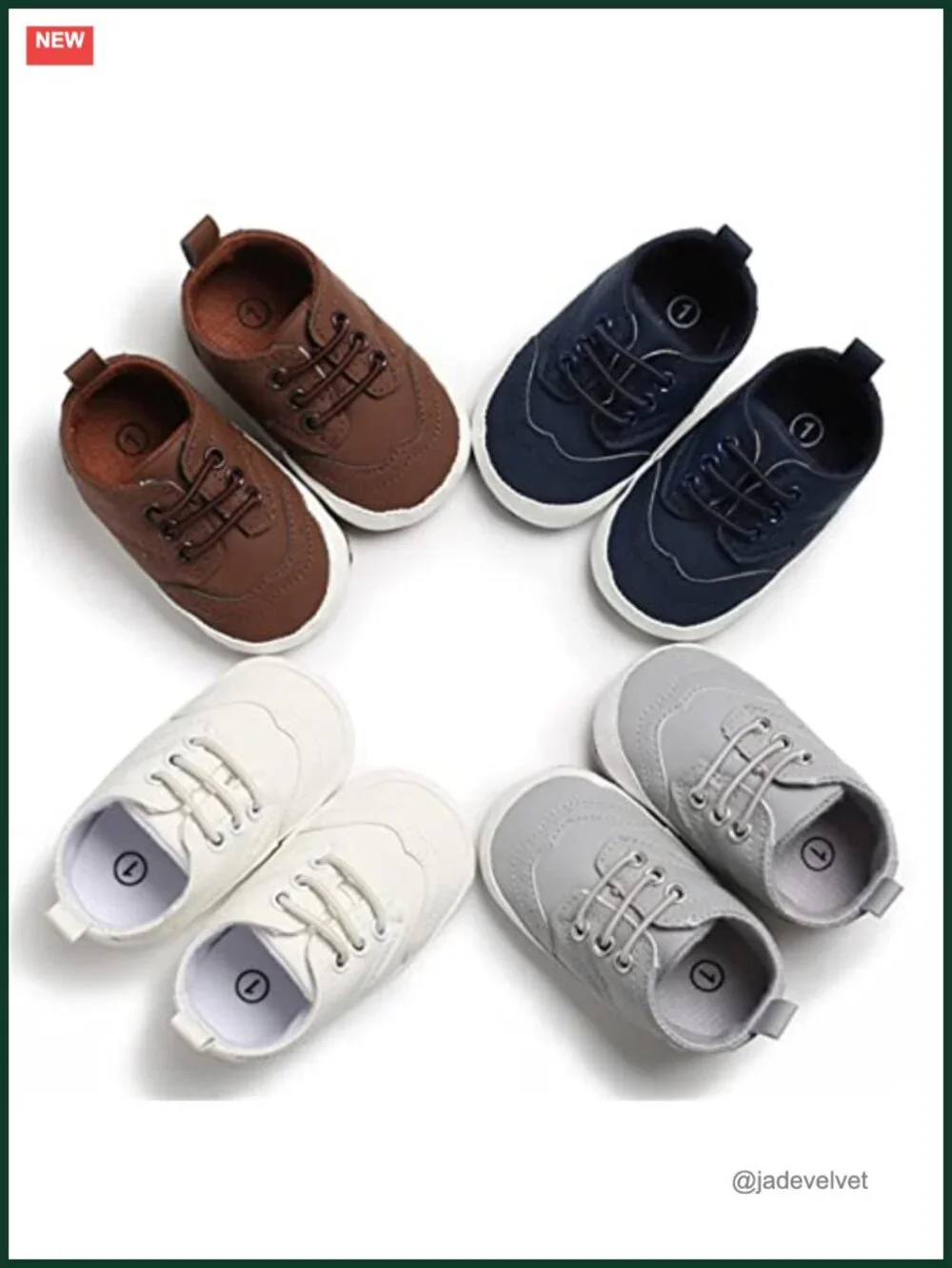 Baby PU Leather Loafers Soft Sole Oxford Dress Shoes First Walking Mocc
